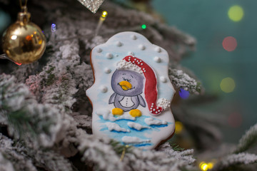 Christmas cookies with their hands