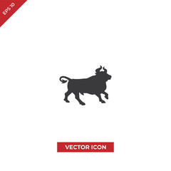 Bull vector icon