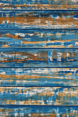 old tree painted in red yellow green color