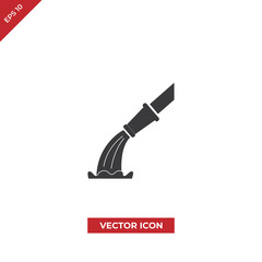 Hose watering vector icon
