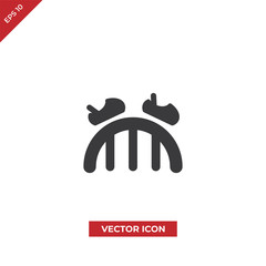 Roller coaster vector icon
