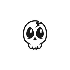 Cute skull vector illustration