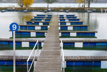 empty yacht harbor