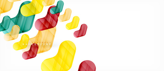 Colorful glossy arrows abstract background