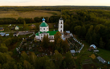 Fototapeta premium Trinity Church in the village of Arbuzovo in the Vladimir region.