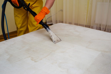 dry cleaning of a mattress