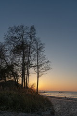 Fototapeta na wymiar Baltic sea in evening time.