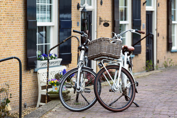Obraz na płótnie Canvas bike on a street