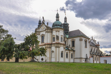 Fototapeta na wymiar Church in Osek Monastery - Czech Republic
