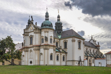 Fototapeta na wymiar Church in Osek Monastery - Czech Republic