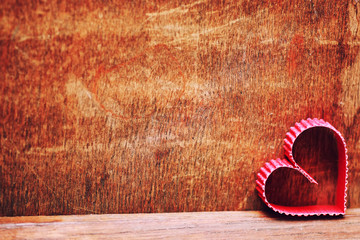 background wood heart shape love