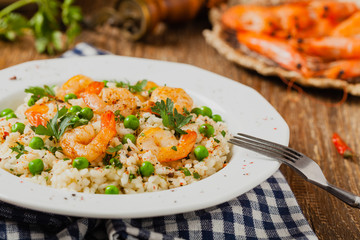 Risotto With Shrimp.