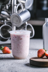 Strawberry milk shake