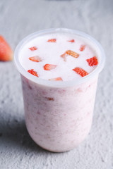 Strawberry milk shake