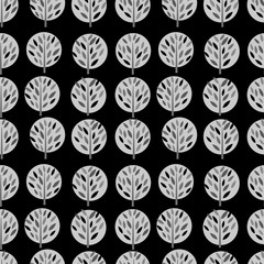 Tree background. Seamless pattern.Vector. 木々のパターン