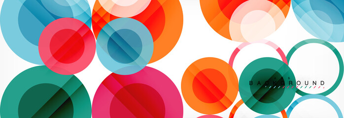 Circle composition abstract background