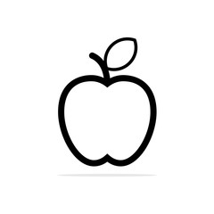 Apple icon. Vector concept illustration for design.