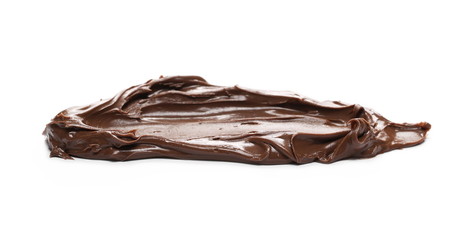 Chocolate cream isolated on white background