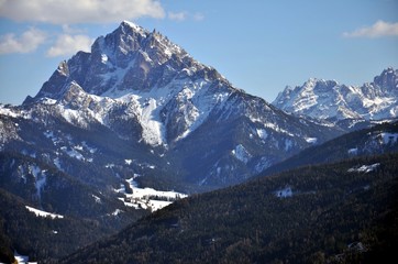 Fototapeta na wymiar Mountain in foreground