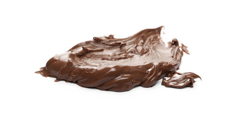Chocolate cream isolated on white background
