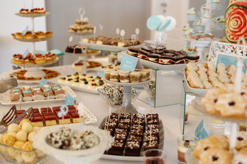 plate with delicious sweets