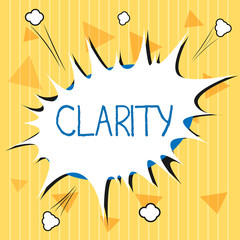 Handwriting text Clarity. Concept meaning Being coherent intelligible Understandable Clear ideas Precision.