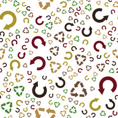 Different Arrows.  Seamless vector EPS 10 Pattern. Texture for print and Banner. Flat style