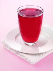 GLASS OF POMEGRANATE JUICE