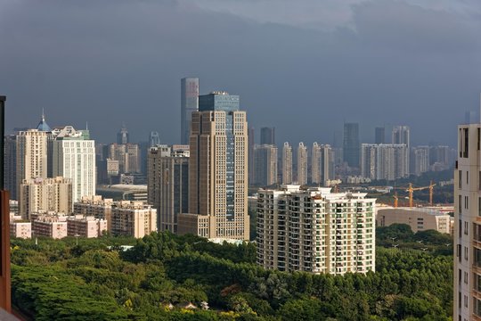 China Shenzhen City Skyline During Day Light