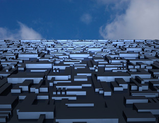 Obraz premium abstract background city concept. 3d rendred illustration