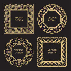 A set of a circular ornament.