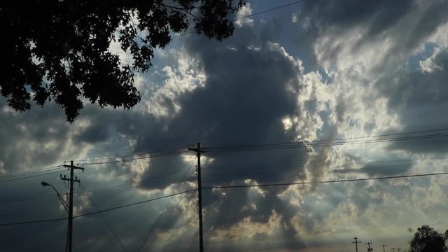 Time-lapse of clouds.