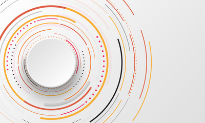 Abstract bacgkround with circles. Vector design element.