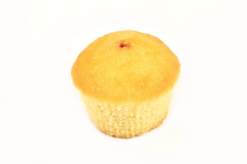 tasty muffin cakes, isolated on white background.