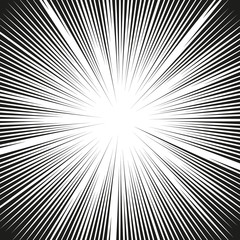 Fototapeta premium Comic book action lines. Speed lines Manga frame