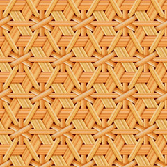 bamboo basket pattern texture design vector illustration