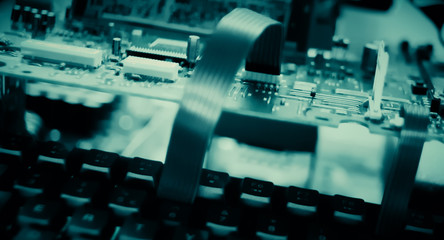 Experimental hacker computer, cyber crime conception