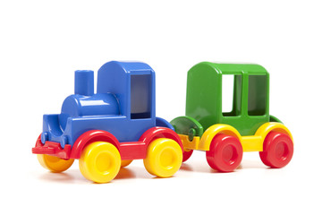 colour plastic train