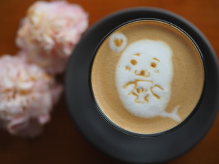 cute latte art  - 232080918