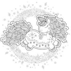 Unicorn magical animal.