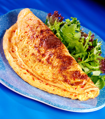 CHEESE OMELETTE WITH SALAD
