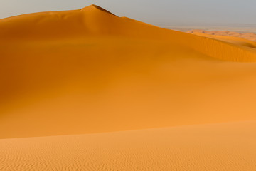 Sand dunes in the Sahara Desert, Merzouga, Morocco