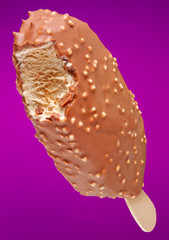 CHOCOLATE ICE CREAM BAR ON PURPLE