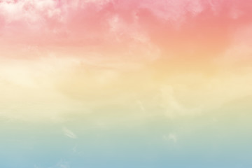 sun and cloud background with a pastel colored

