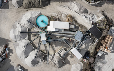 aerial gravel plant