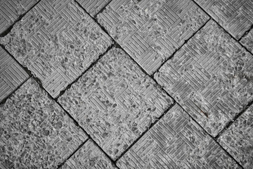 old worn-out tile on a floor