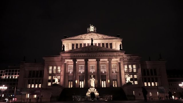 Konzerthaus, Berlin, evening. People walking by