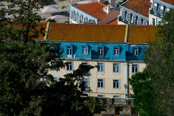 Traditional Lisbon building. Lisbon, Portugal