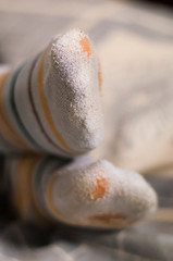 Old worn socks