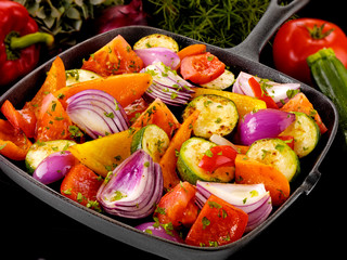 PAN FRIED MEDITERRANEAN VEGETABLES